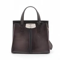 ベルルッティ スクリットアラベスク トゥジュール キャンバス×レザー