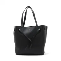 セリーヌ カバファントムスモール レザー トートバッグ ブラック