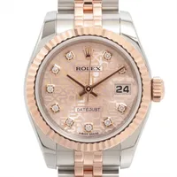 ロレックス デイトジャスト 179171G PG×SS PG×SS AT ピンクホリコン文字盤
