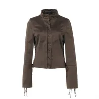 ヨウジヤマモト コットン ジャケット 2 レディース ブラック B Yohji