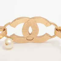 シャネル ココマーク 02P ブレスレット GP×ラインストーン×フェイク