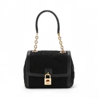 ドルチェ&ガッバーナ ディボーション レザー チェーンショルダーバッグ