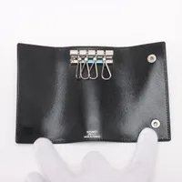 エルメス HERMES キーケース セリエ ブラック 黒 ボックスカーフ エルメス セリエ ボックスカーフ キーケース ブラック シルバー金具