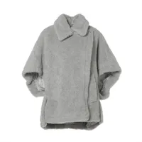 マックスマーラ テディベア アルパカ×ウール ケープ CNICA レディース