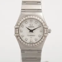 オメガ コンステレーション 1460.75 SS SS QZ シェル文字盤 A4088740