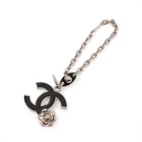 セレクトショップ☆カメリア☆ シャネル ココマーク カメリア 07P チャーム GP シルバー×ブラック