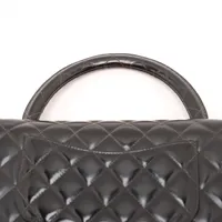 シャネル マトラッセ パテントレザー ハンドバッグ 親子バッグ