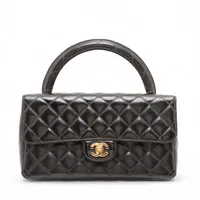 シャネル 4番台 ココマーク パテントレザーマトラッセ 親子バッグ ハンドバッグ シャネル マトラッセ パテントレザー ハンドバッグ 親子バッグ