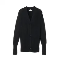 エルメス 23AW カシミヤ×シルク カーディガン 36 レディース ブラック