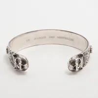 グッチ グッチガーデン タイガーヘッド バングル 925 57.3g シルバー