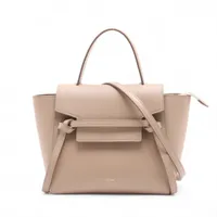 セリーヌ ラゲージ ナノショッパー レザー 2WAYハンドバッグ ベージュ