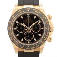 ロレックス コスモグラフデイトナ 116518LN YG YG×ラバー AT 黒文字盤