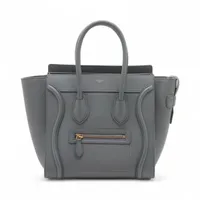 【新ロゴ・新品同然】セリーヌ ラゲージ ナノショッパー 2way ハンドバッグ 美品・新ロゴ】セリーヌ ラゲージ ナノショッパー 2way ハンドバッグ