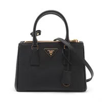 プラダ サフィアーノ ビジネスバッグ ブラック 2VG061 A3268322｜中古