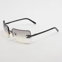 シャネル 4092-B ココマーク サングラス メタル×ラインストーン