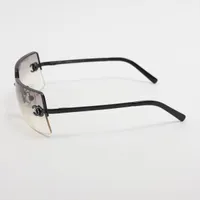 シャネル 4092-B ココマーク サングラス メタル×ラインストーン