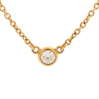 ティファニー バイザヤード 1P ダイヤ ネックレス 750(YG) 1.9g 直径約