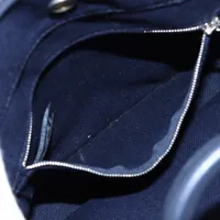 エルメス サックアーネPM キャンバスxレザー ネイビー シルバー金具