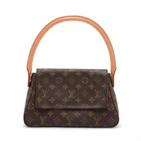 ヴィトン モノグラム ミニルーピング M51147 ブラウン