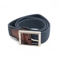 ベルルッティ ベルト 85/34 レザー×ファブリック ブルー×ブラウン