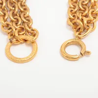 シャネル ヴィンテージ ブレスレット 93P シャネル ココマーク 93P ブレスレット GP ゴールド A4091042｜中古