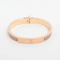 エルメス ミニクリックケリー バングル GP ゴールド×ベージュ A4091092