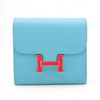 エルメス MC2ガリレイ ヴォーエプソン コンパクトウォレット ゴールド