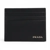 プラダ サフィアーノ 1M1183 レザー 財布 ブラック A2486079｜中古