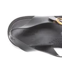 グッチ GGマーモント ラバー サンダル 9 メンズ ブラック キャット