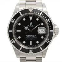 ロレックス サブマリーナーデイト 16610 SS SS AT 黒文字盤