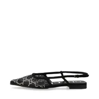 グッチ GGクリスタル メッシュ フラットパンプス 35 レディース