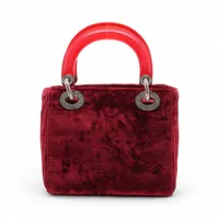 クリスチャンディオール ヴィンテージ ハンドバッグ レア 赤 ビーズ クリスチャンディオール ヴィンテージ ハンドバッグ レア 赤 ビーズ