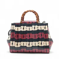 グッチ バンブー ニムフェア パイソン 2WAYハンドバッグ マルチカラー