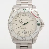グッチ ダイブ 136.3 SS SS QZ シルバー文字盤 A4092948｜中古ブランド
