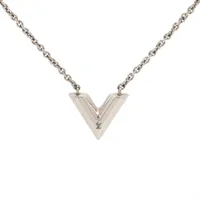 ヴィトン M02225 LV スピード OB2284 ネックレス GP シルバー A3725606