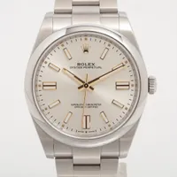 ロレックス オイスターパーペチュアル41 124300 SS SS AT シルバー文字盤 あまりごま1