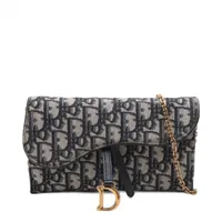 クリスチャンディオール トロッター サドル キャンバス 長財布