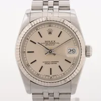 ロレックス デイトジャスト31 68274 SS×WG SS AT シルバー文字盤