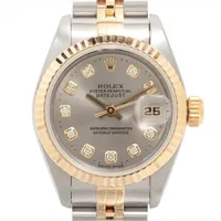 ロレックス デイトジャスト 69173 SS×YG AT マホガニー文字盤 A3457394