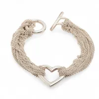 ティファニー　5連オープンハートブレスレット　付属品なし ティファニー オープンハート 5P ブレスレット 18K(YG) 3.7g 引き輪