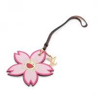 ティファニー ロゴ バッグチャーム レザー ブルー A3445788｜中古