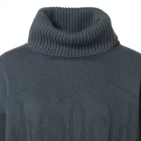 エルメス カシミヤ タートルネックニット 36 レディース ブルー