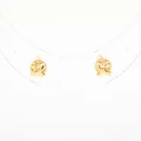 ティファニー クロスステッチ ピアス 750(YG) 1.4g A4095249｜中古