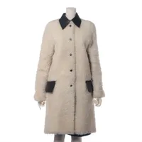 セリーヌ フィービー期 レザー コート 34 レディース アイボリー 2