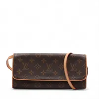 ヴィトン モノグラム ポシェットツインGM M51852 ブラウン
