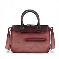 ベルルッティ カリグラフィ レザー マネークリップ ブラック A3570176