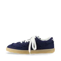 ミュウミュウ レザー スニーカー 38 1/2 レディース ライトブルー