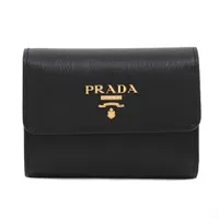 プラダ サフィアーノ 2MN077 レザー マネークリップ ブラック クリップ