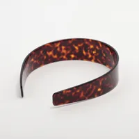 セリーヌ ロゴ M0222 カチューシャ プラスチック ブラウン A4097389