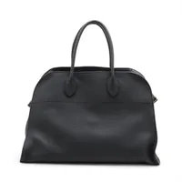 イヴサンローラン ミューズトゥ レザー ハンドバッグ ブラック